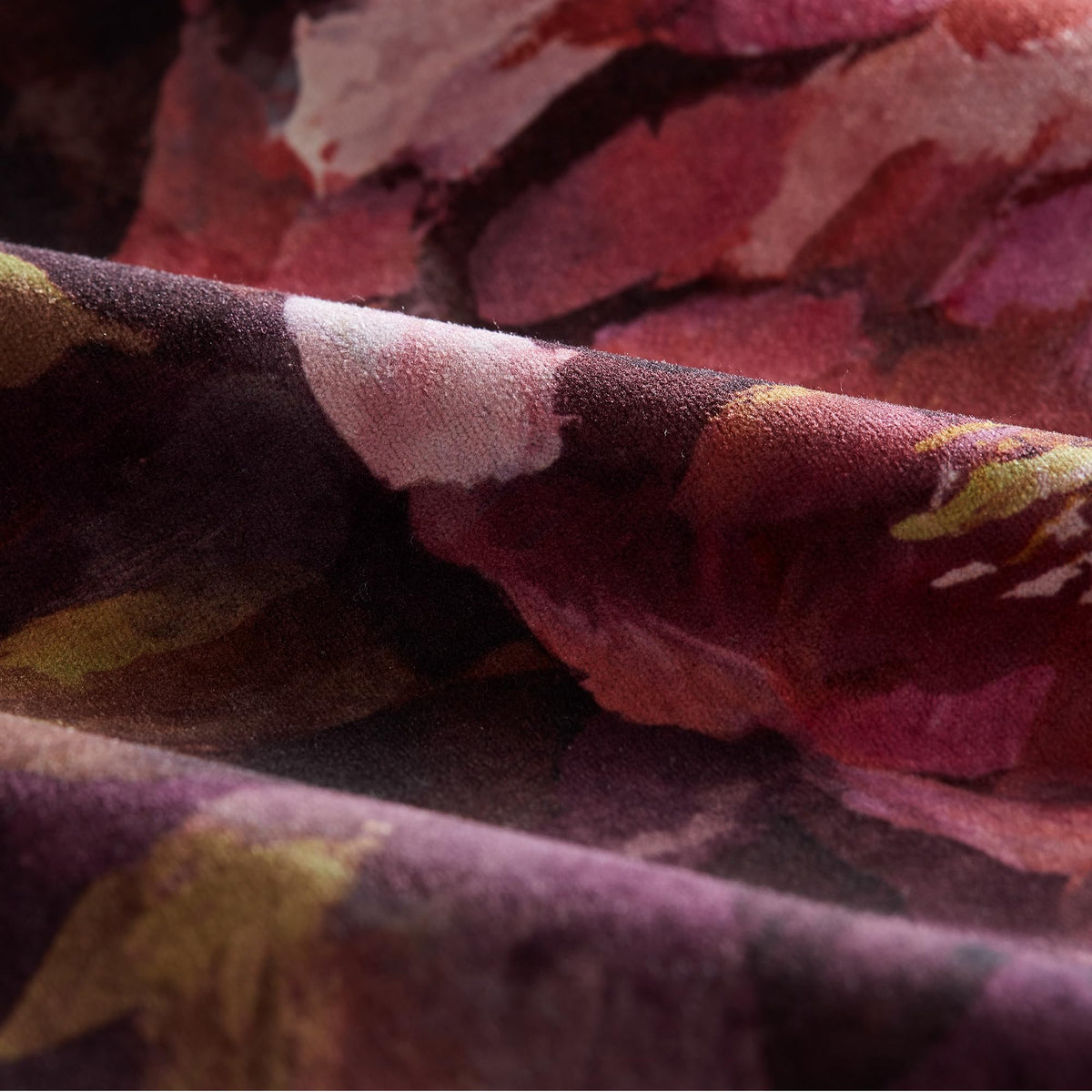 Purple Floral Velvet Queen Comforter Set