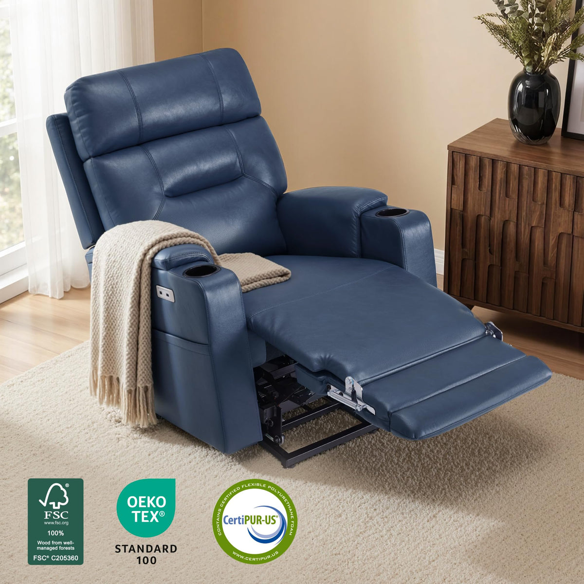Tall Dual Motor Lift Recliner