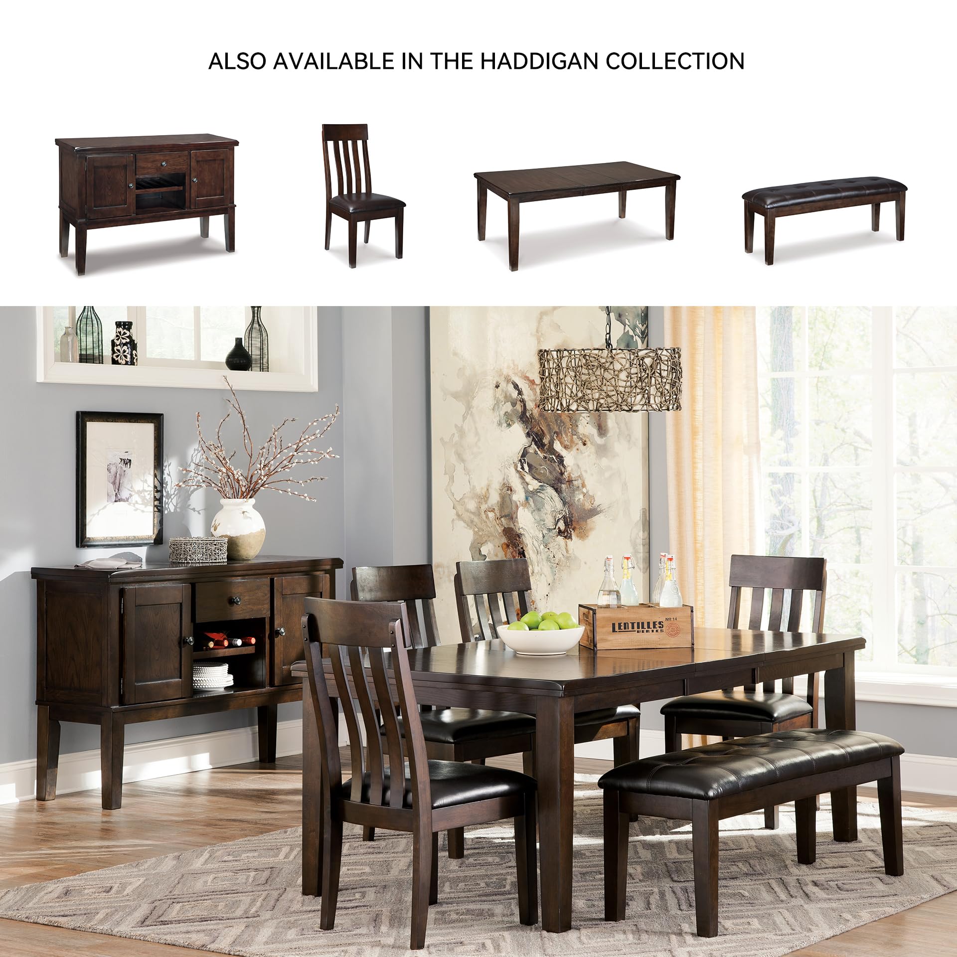 Upholstered Dining Room Bench with Button Tufting