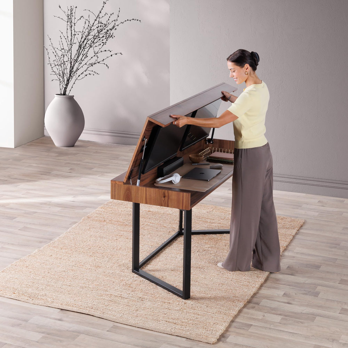 Solid Wood Convertible Table Desk