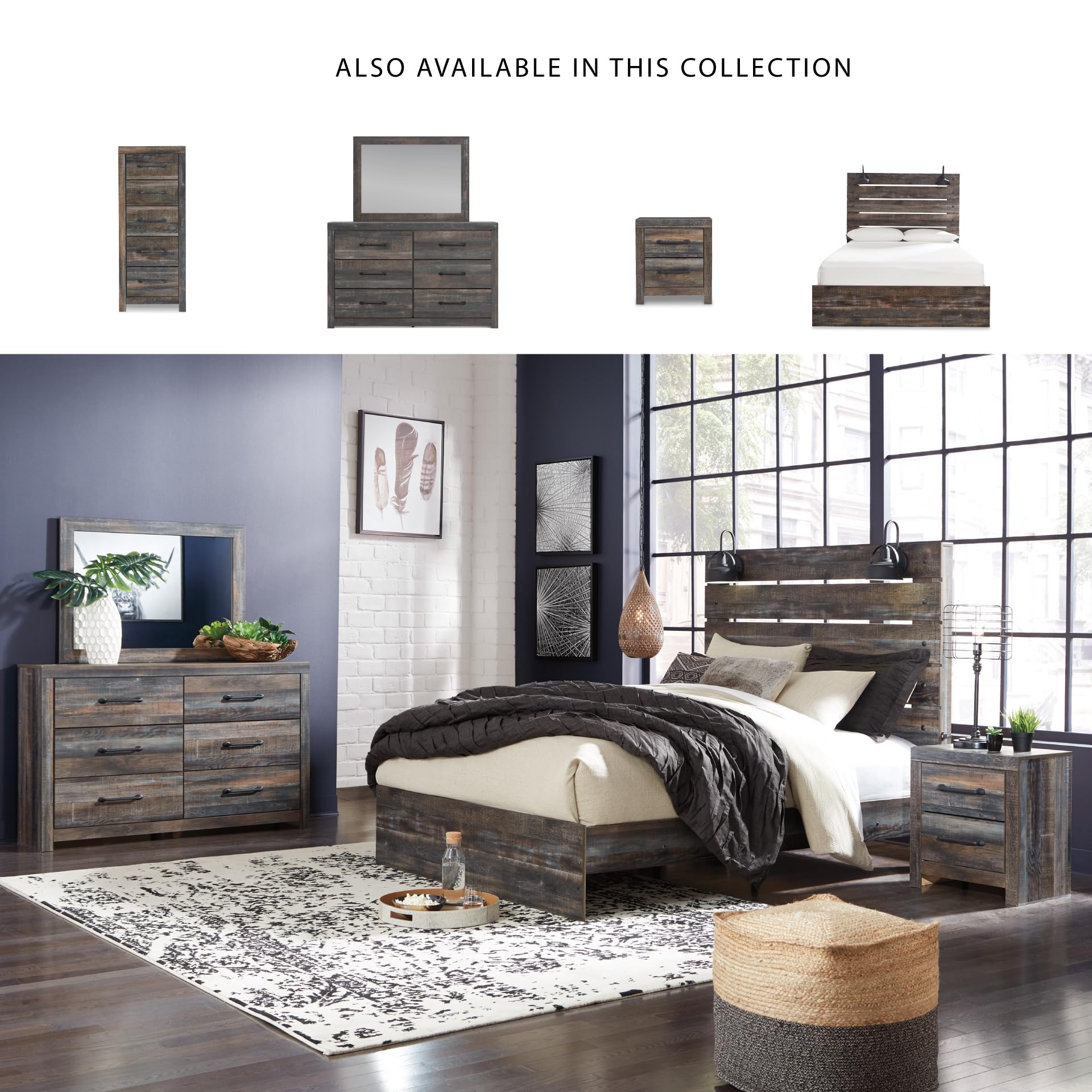 Signature Design Drystan Multi Wood Narrow Chest by Ashley