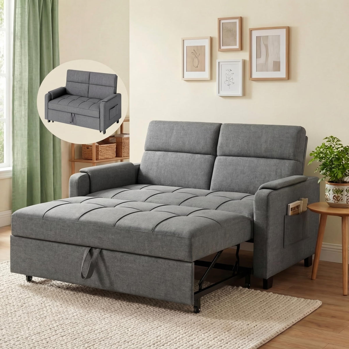 Convertible Loveseat Sofa Bed