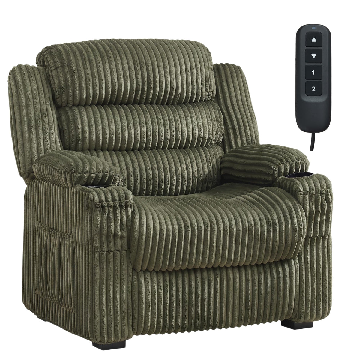 Festisoul Oversized Power Recliner Chair with Cup Holders 26" Wide