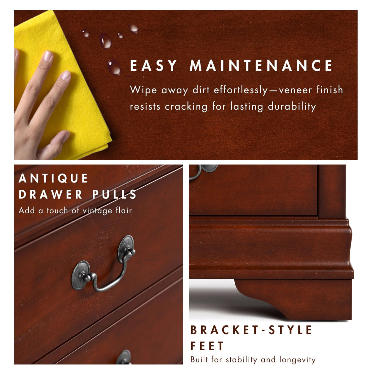 Traditional Two-Drawer Nightstand