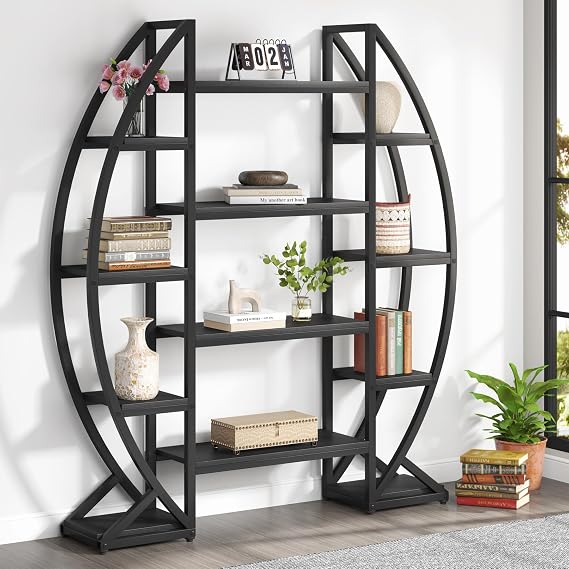 Oval 5-Tier Bookcase
