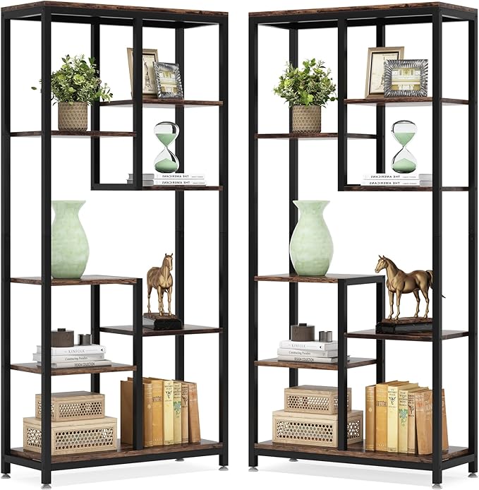8-Shelf Industrial Bookcase