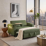 Corduroy Pull-Out Loveseat Sleeper