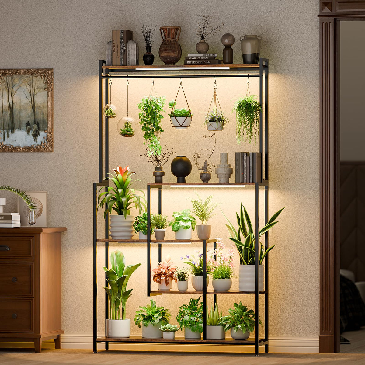 5-Tier Plant Stand with Grow Lights
