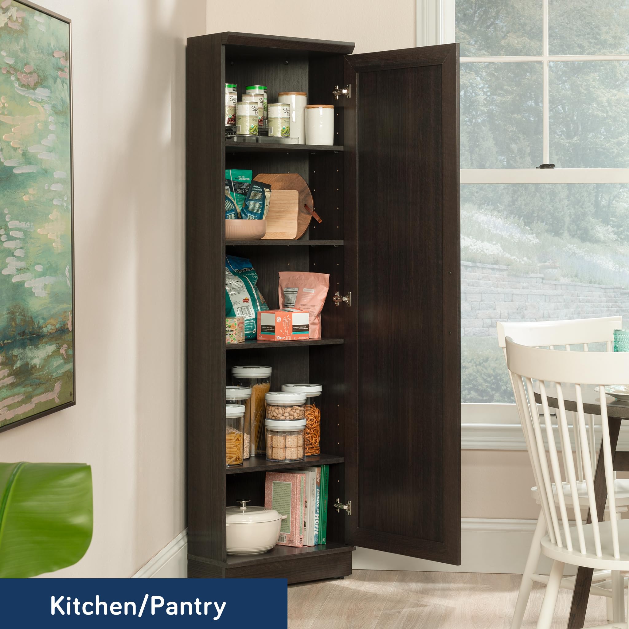 Sauder Homeplus Corner Cabinet, Dakota Oak Finish
