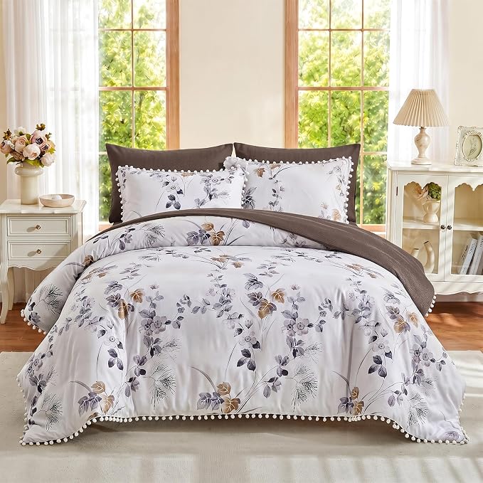 King Floral Comforter Set, 7-Piece