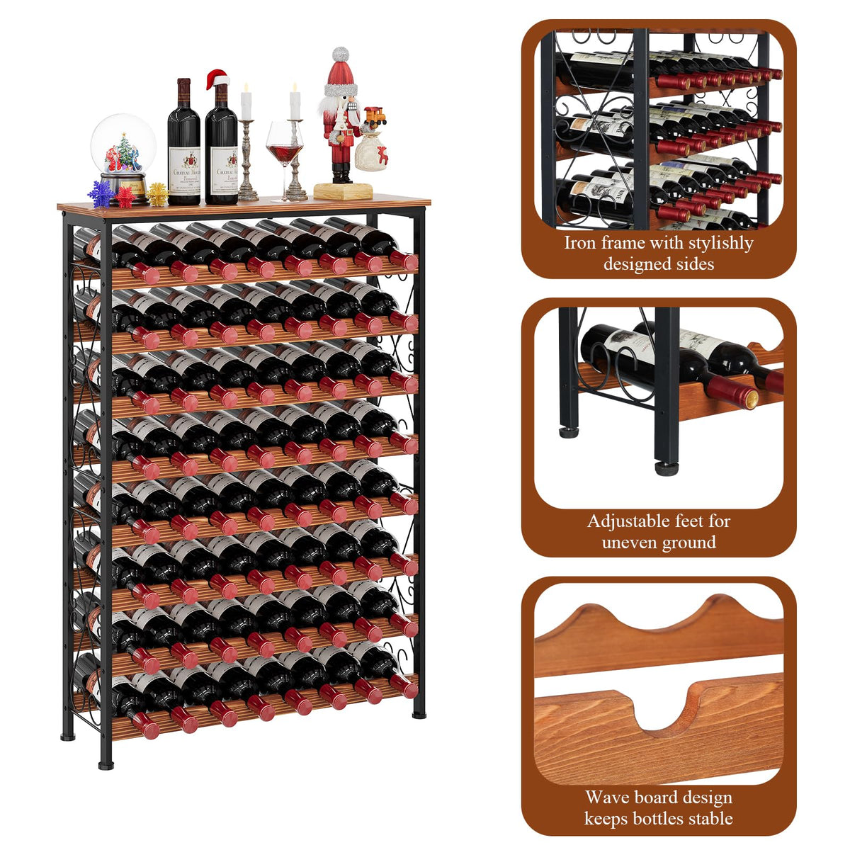 Freestanding LED Wine Rack