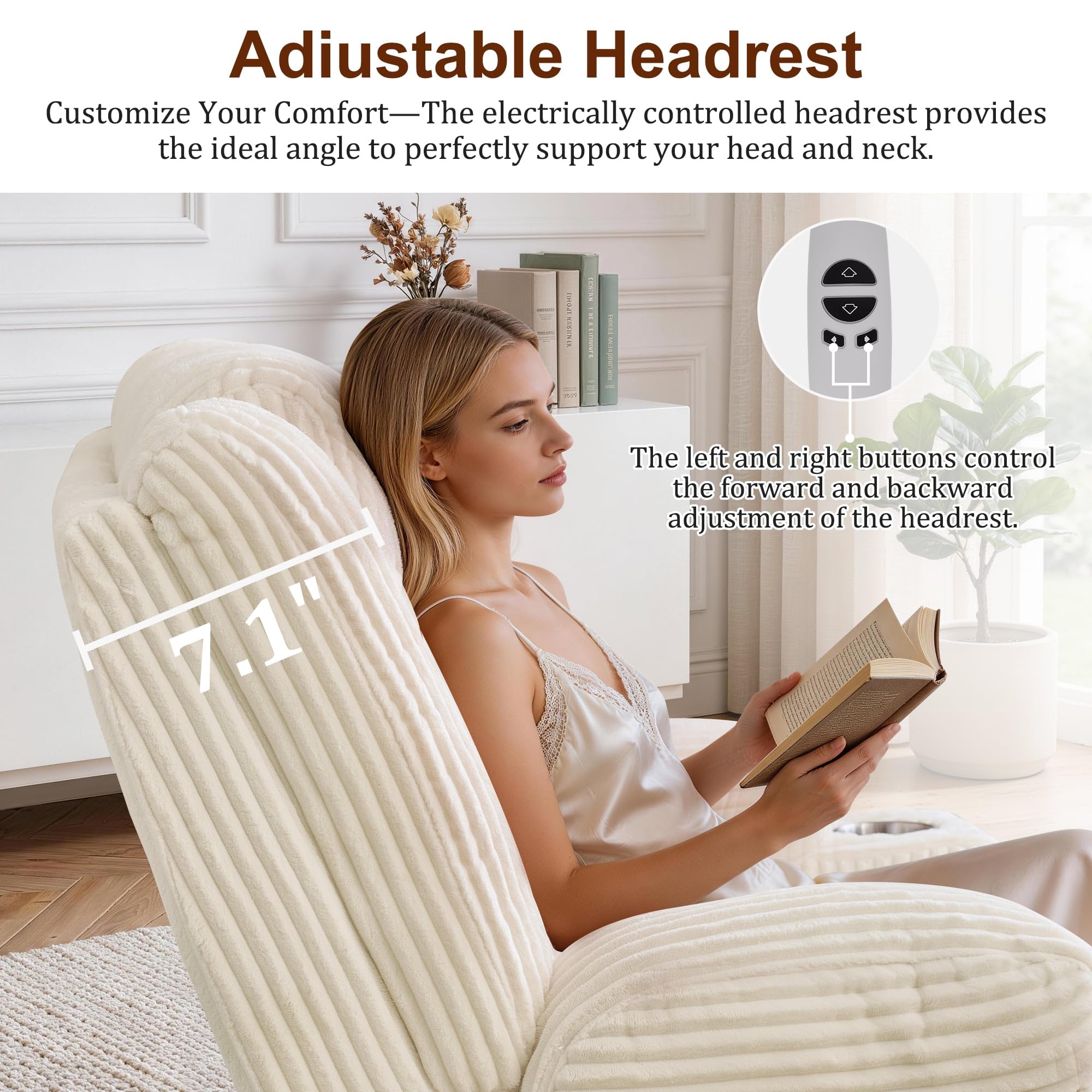 Power Swivel Rocker Recliner with Massage & Heat