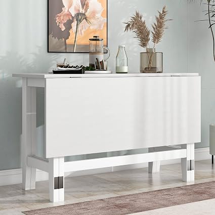 Farmhouse Drop Leaf Extendable Dining Table