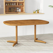 Extendable Dining Table with 18" Extension Leaf