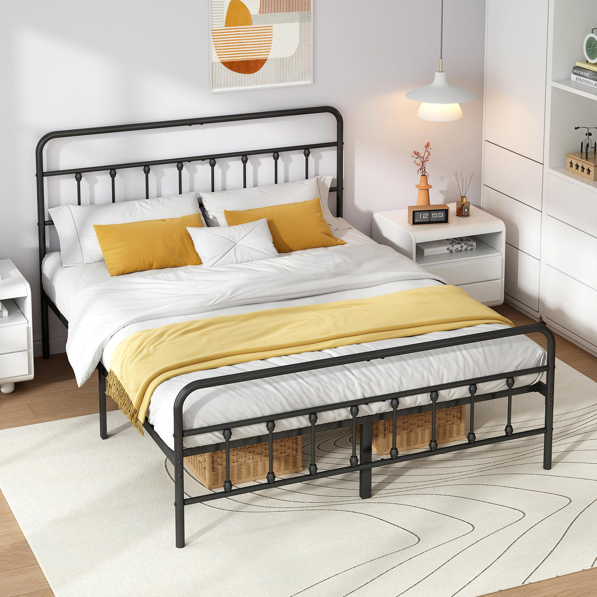 Queen Victorian Metal Bed Frame
