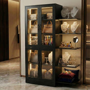 5-Tier LED Display Cabinet