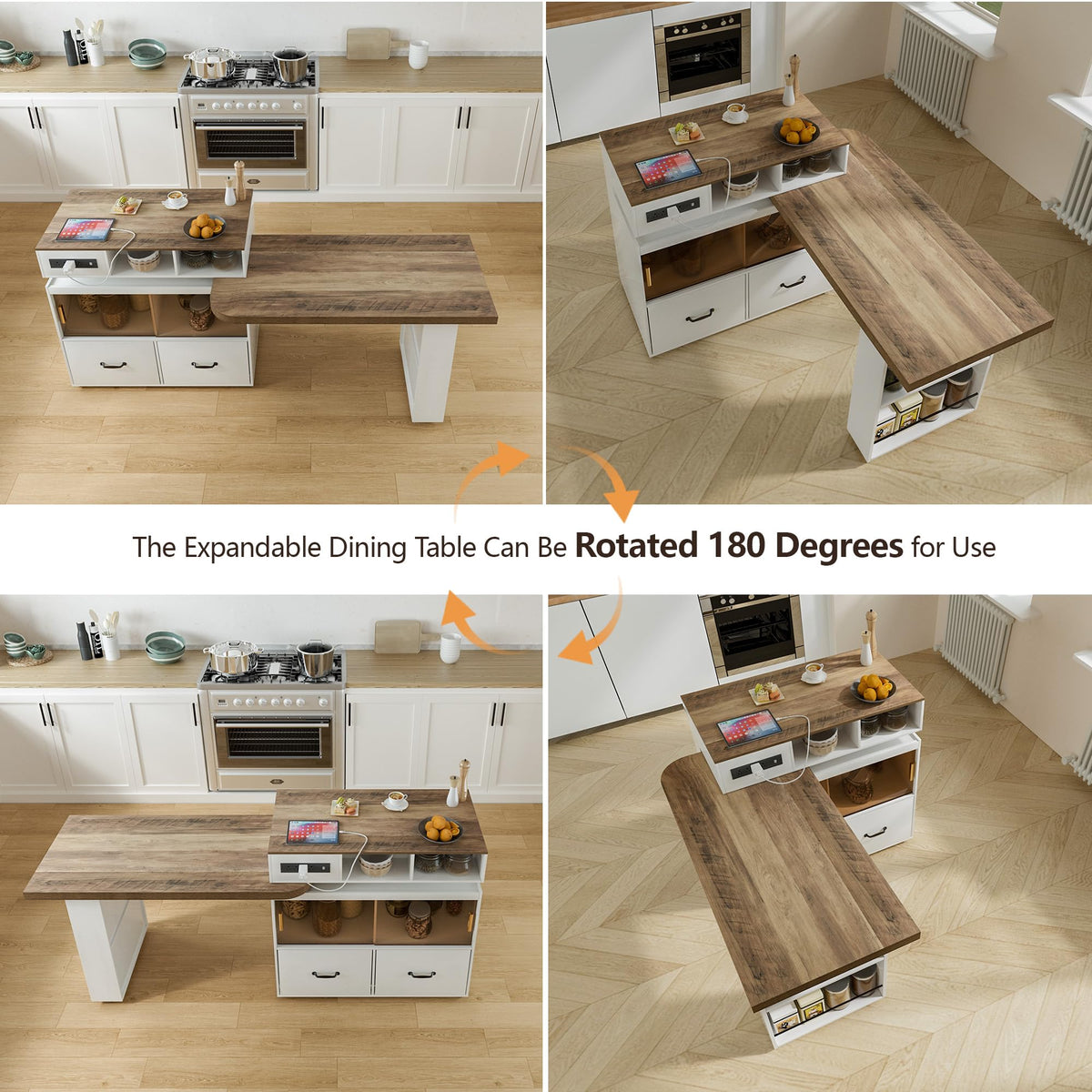 Island Table For Kitchen Extendable Small Kitchen Island Dining Table