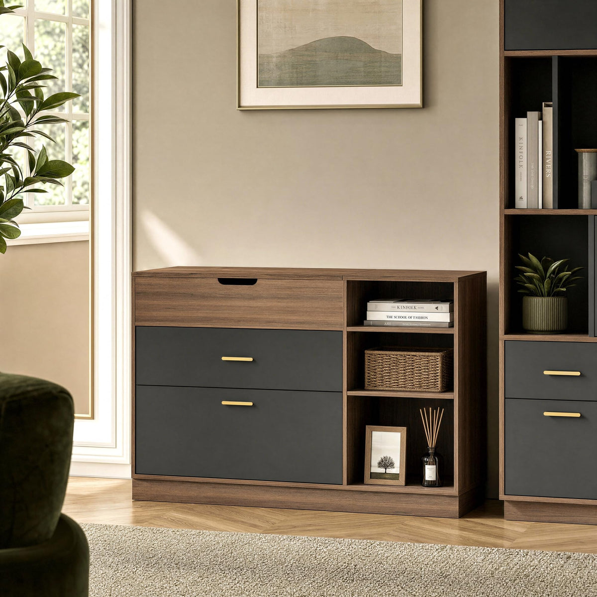 Flip-Top File Cabinet