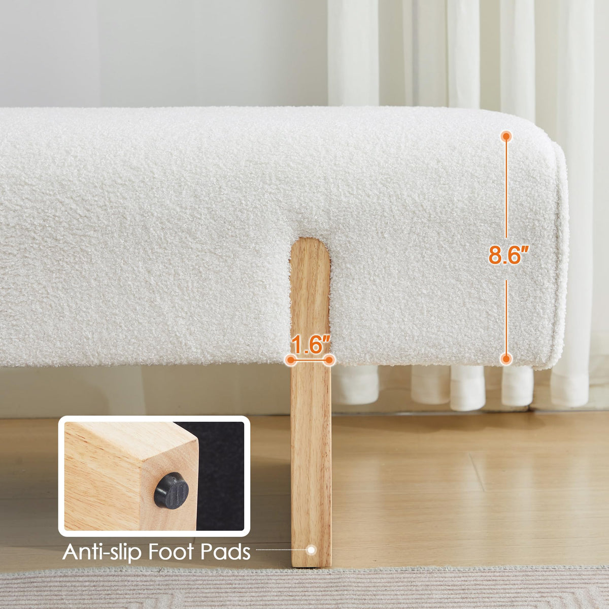 Teddy Upholstered Bed Bench