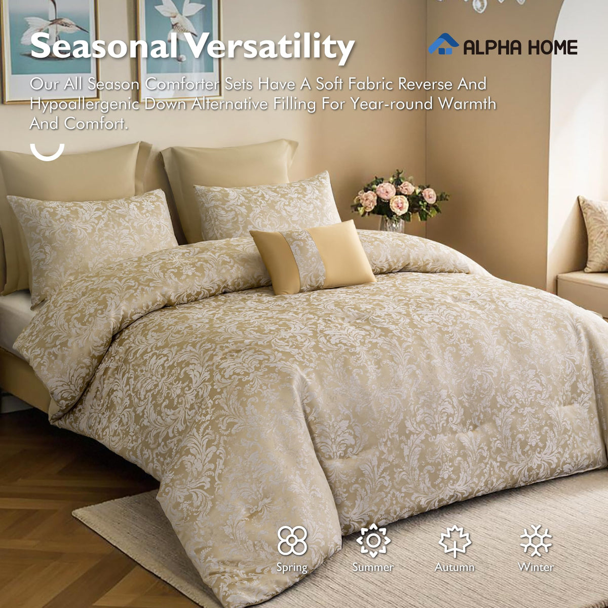 King Jacquard Comforter Set