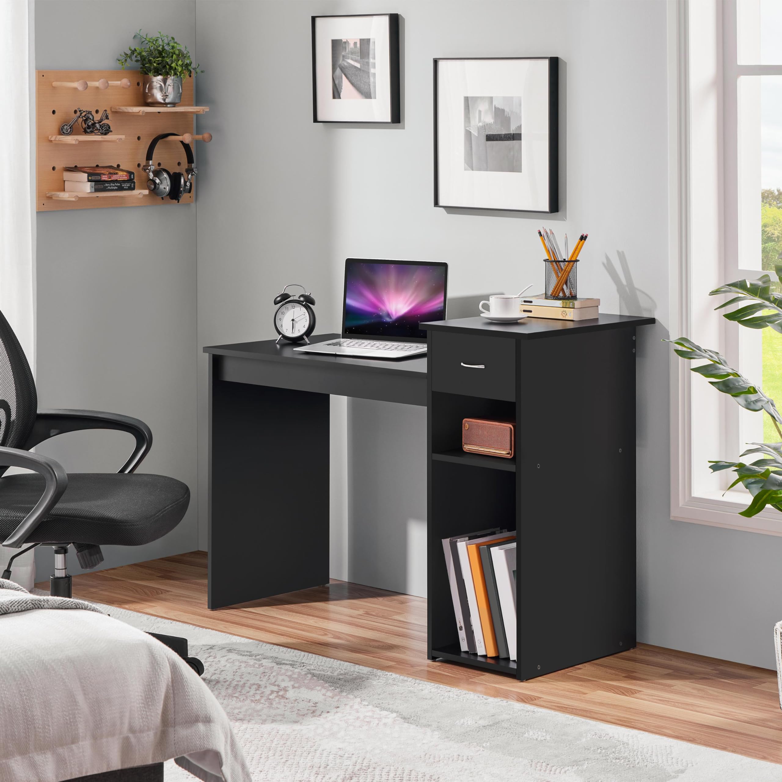 Computer Desk & Ergonomic Chair Set