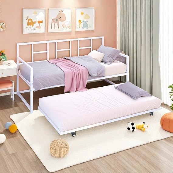 Daybed with Trundle & Adjustable Height