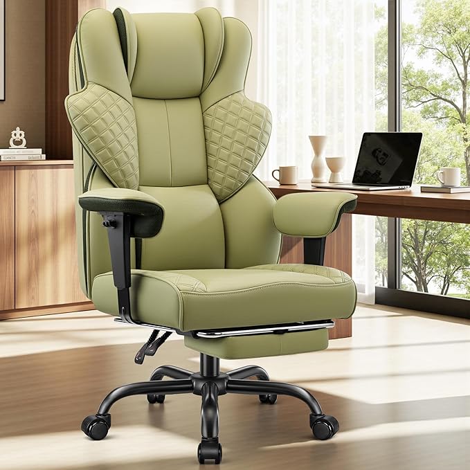 Big & Tall Ergonomic Office Chair with Footrest