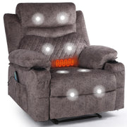 Oversized Massage Manual Recliner Chair Heated Reclining Sofa for Adult