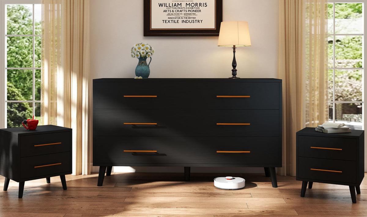 Black 3-Piece Bedroom Set