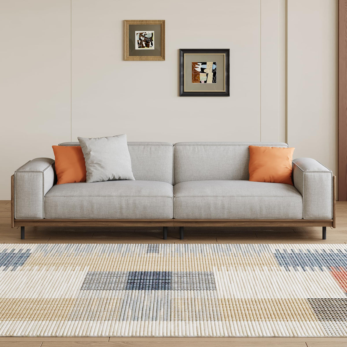Fabric Sofa and Armchair