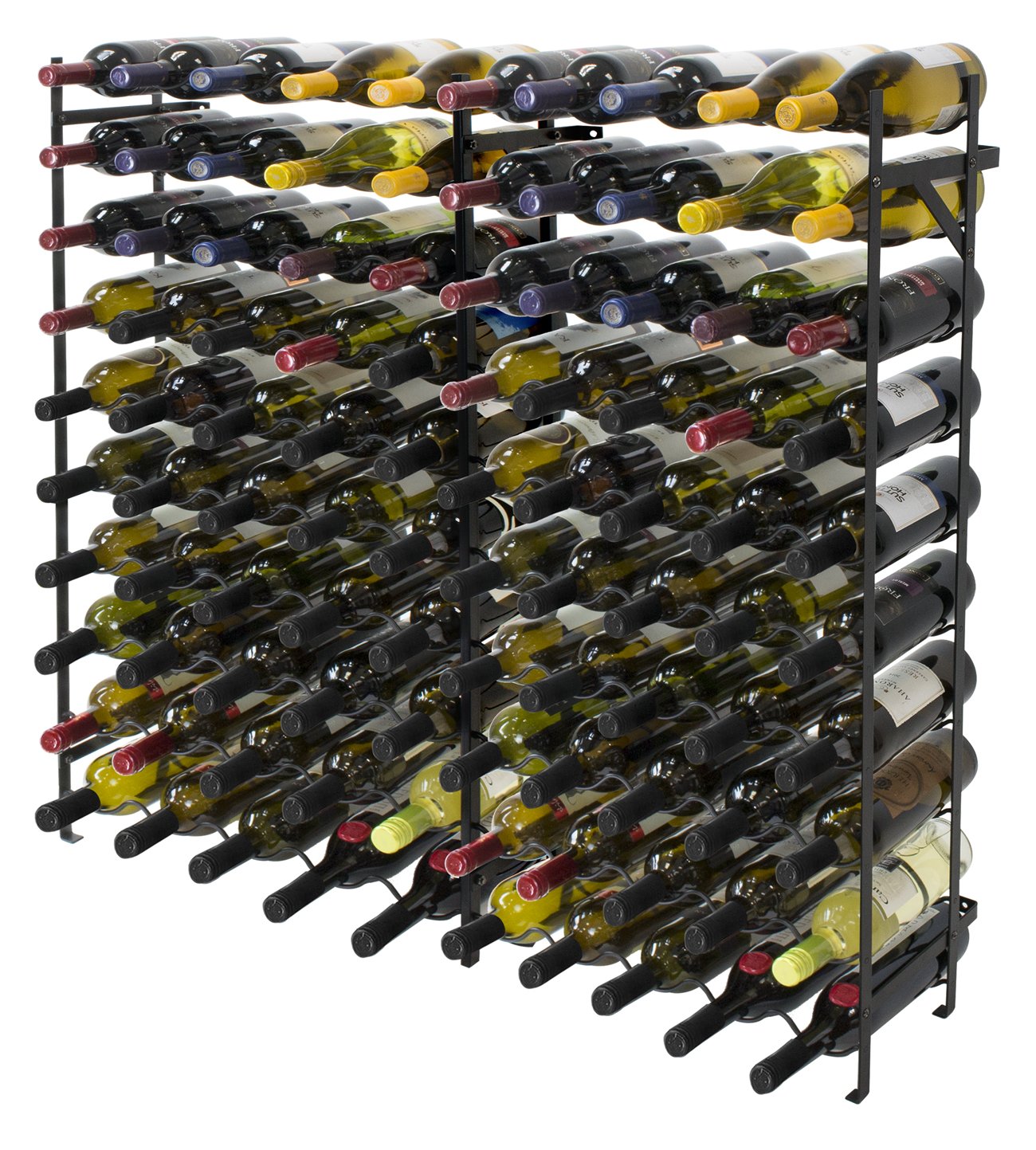 Sorbus Wine Rack Freestanding Floor - Wine Bottle Holder Holds 100 Bottles of Wine - 100 Bottle Capacity Wine Storage for Any Bar, Wine Cellar, Kitchen, Dining Room