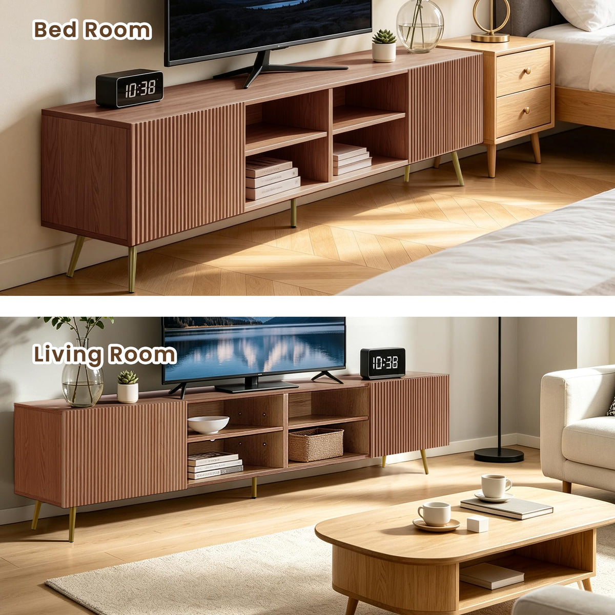 Wave Door TV Stand