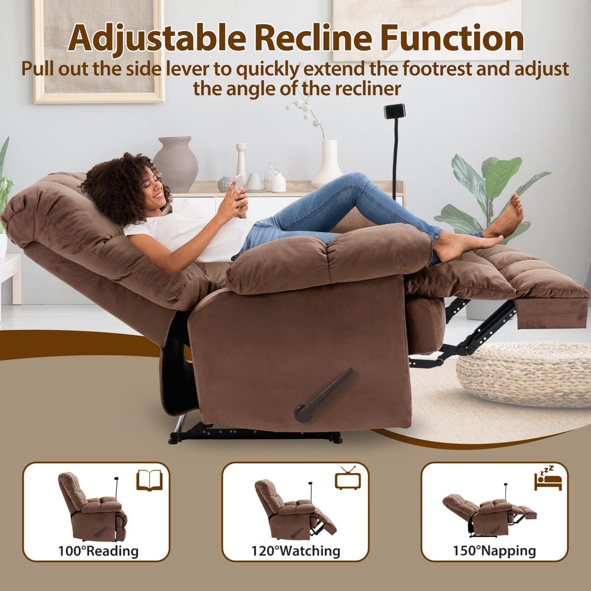 Oversized Manual Recliner