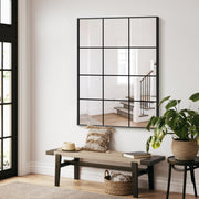 Rectangular Wall Mirror – Window Pane Style