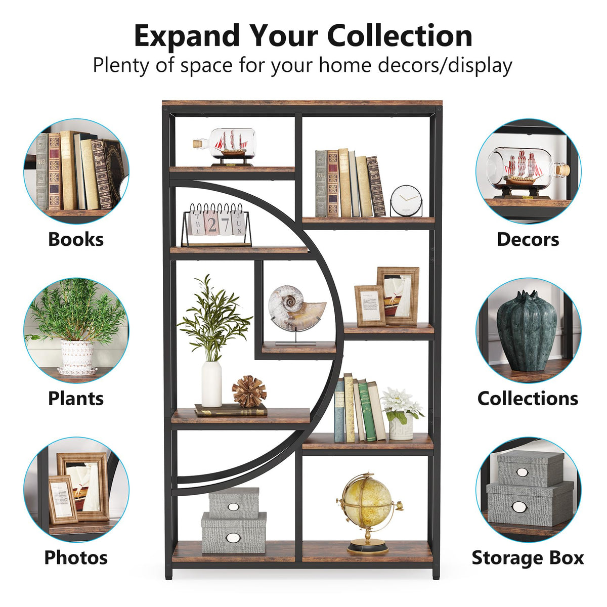 9-Shelf Industrial Bookcase