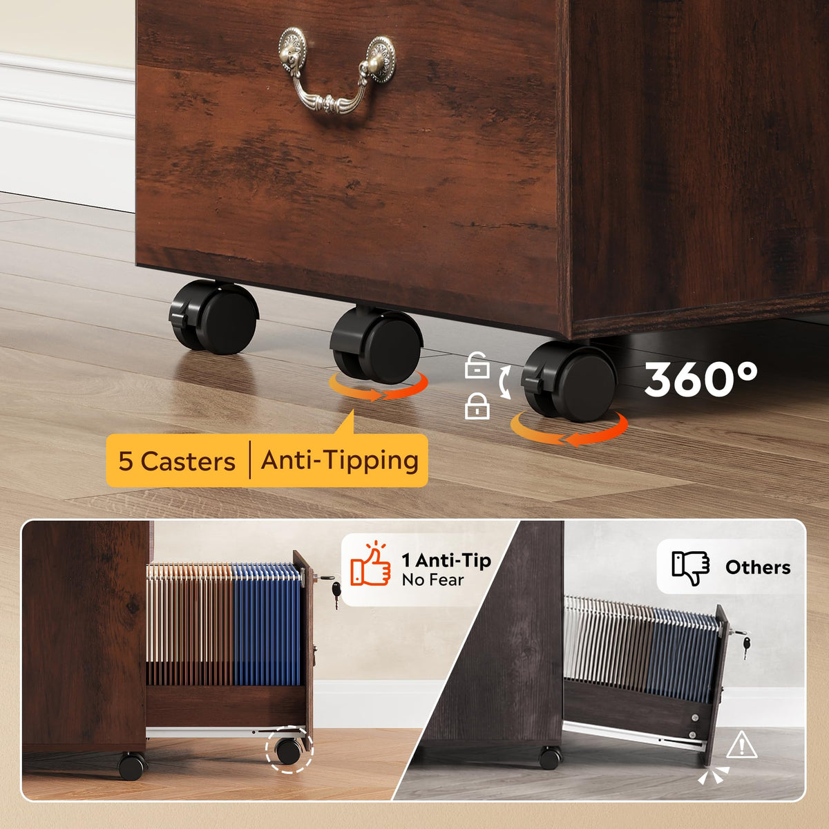 2-Drawer Locking File Cabinet