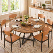 Round Dining Table with Storage