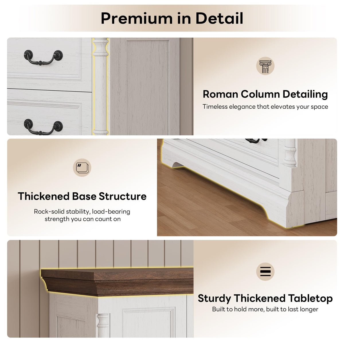 LIKIMIO Armoire Wardrobe Closet 70" with 2 Drawers for Bedroom, White