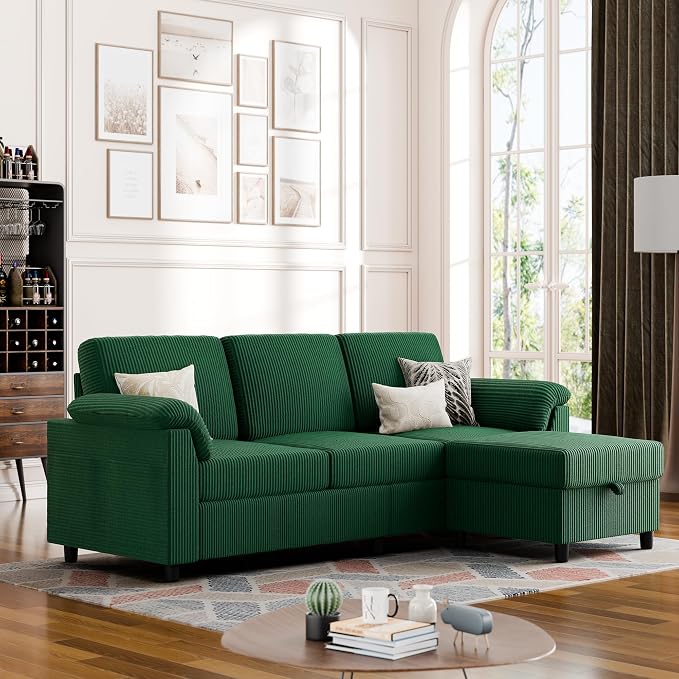 Reversible L-Shaped Sectional Sofa