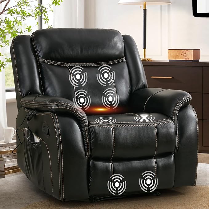 Massage Recliner Chair with Heat & Vibration