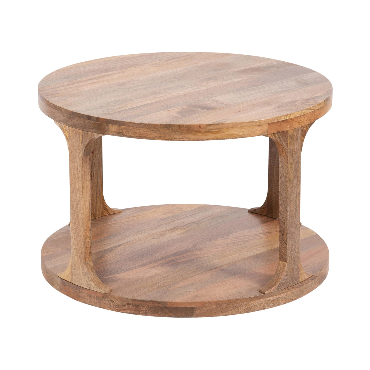 Round Mango Wood Coffee Table