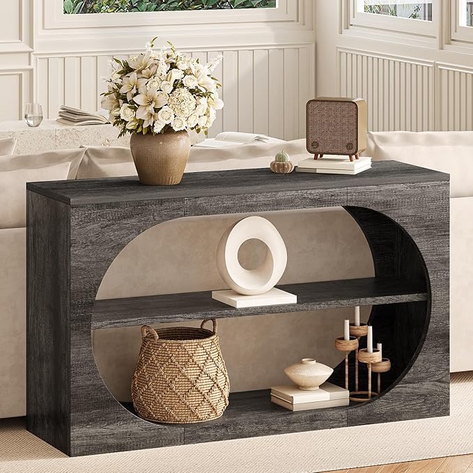 55" 3-Tier Console Table with Storage