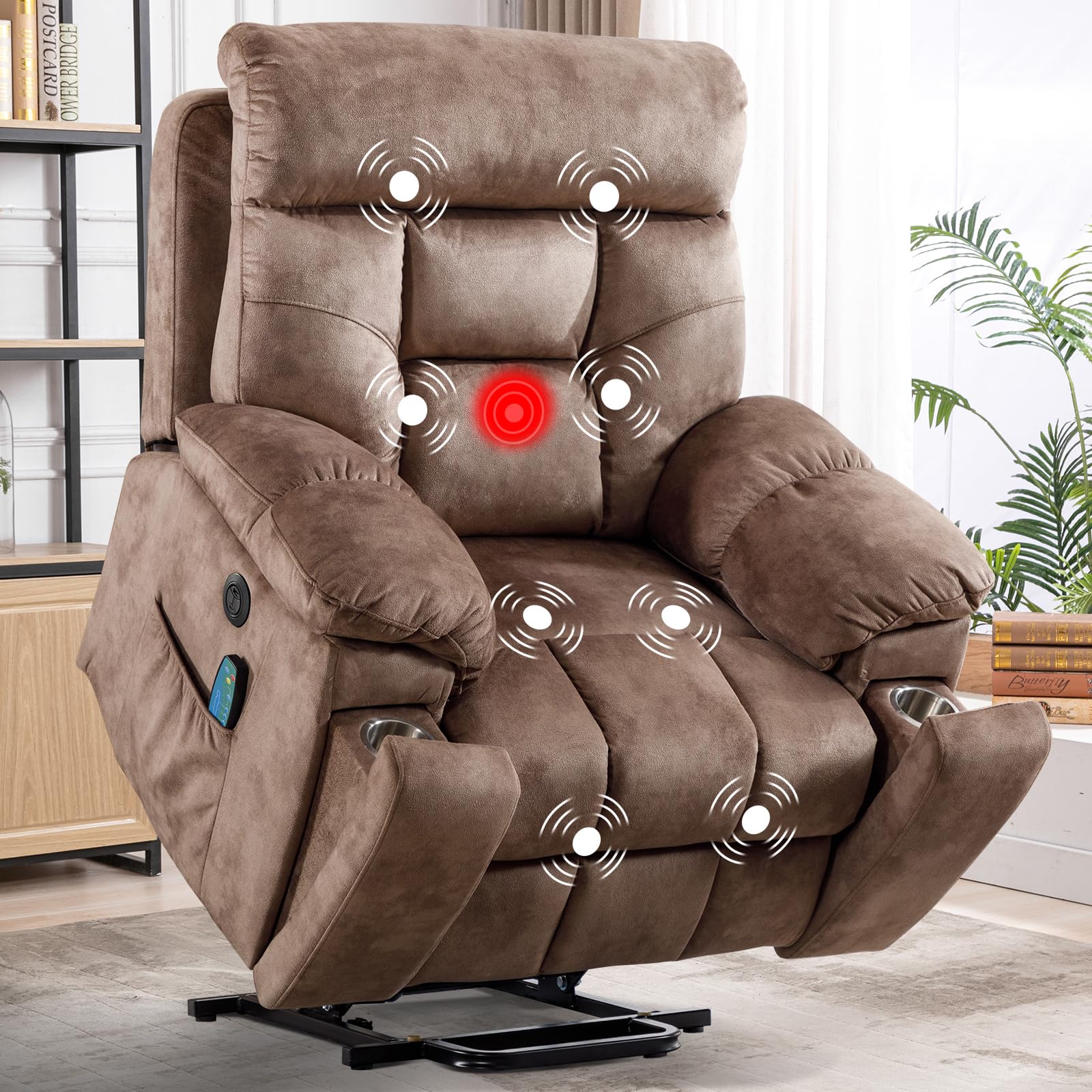 Power Lift Recliner Chair with Massage & Heat
