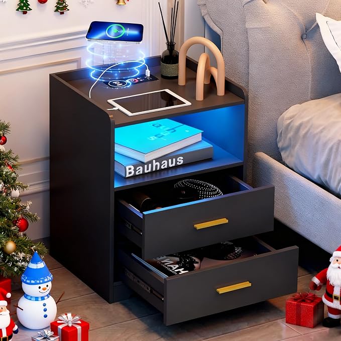 LED Charging Nightstand