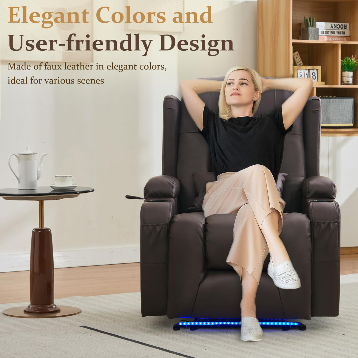 Power Recliner with Massage and Heat