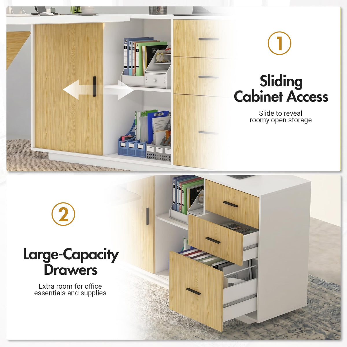 L-Shaped Executive Desk