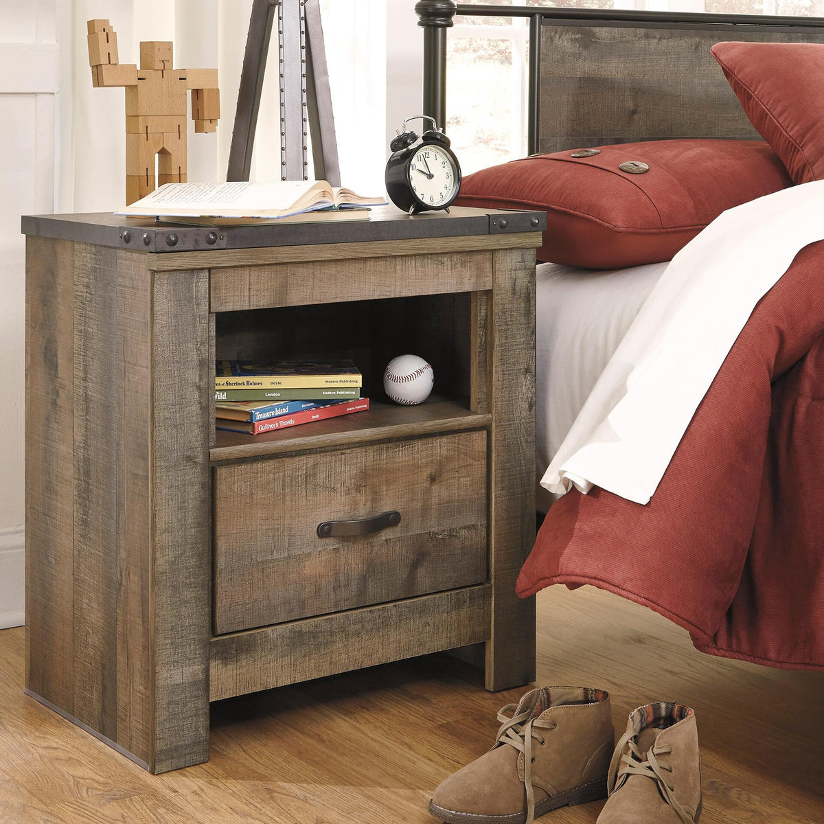 Nightstand with USB Charging
