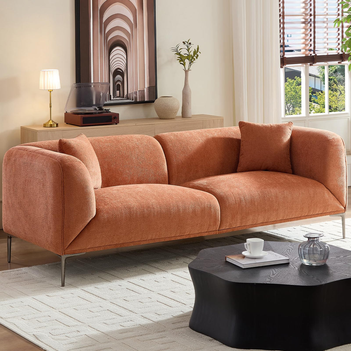 Modern Boucle 3-Seater Sofa