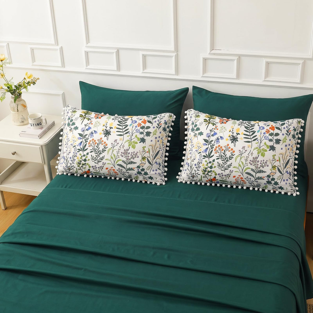 King Floral Comforter Set, 7-Piece