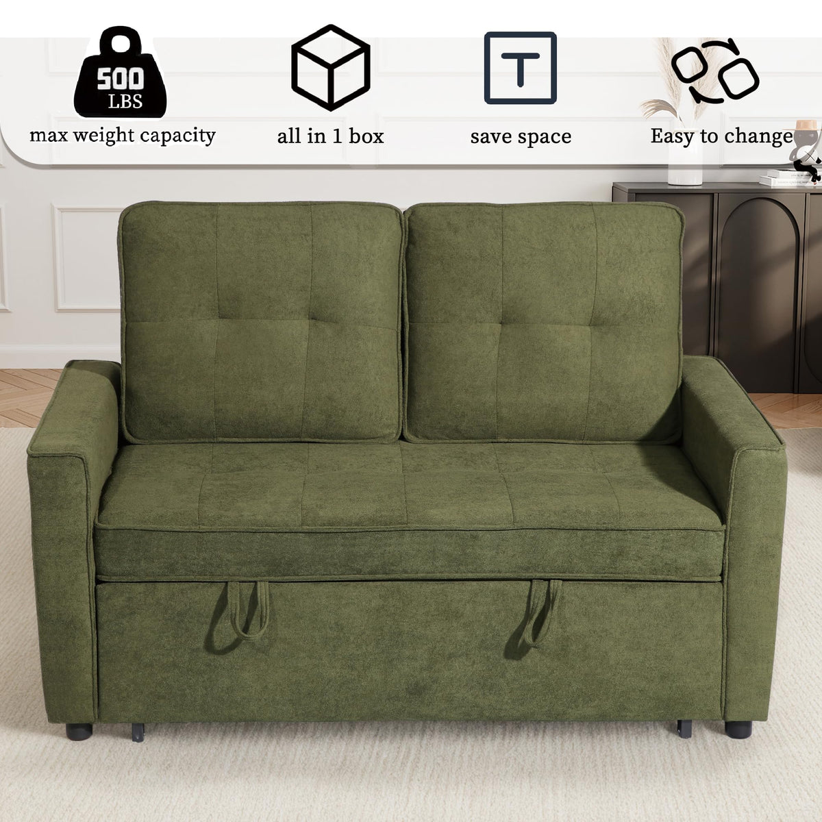 Convertible Sleeper Loveseat